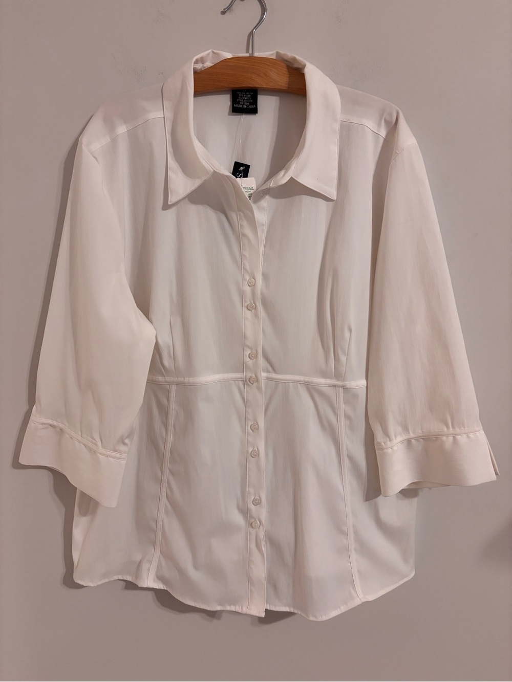 Scott Taylor NWT White Button Front Blouse